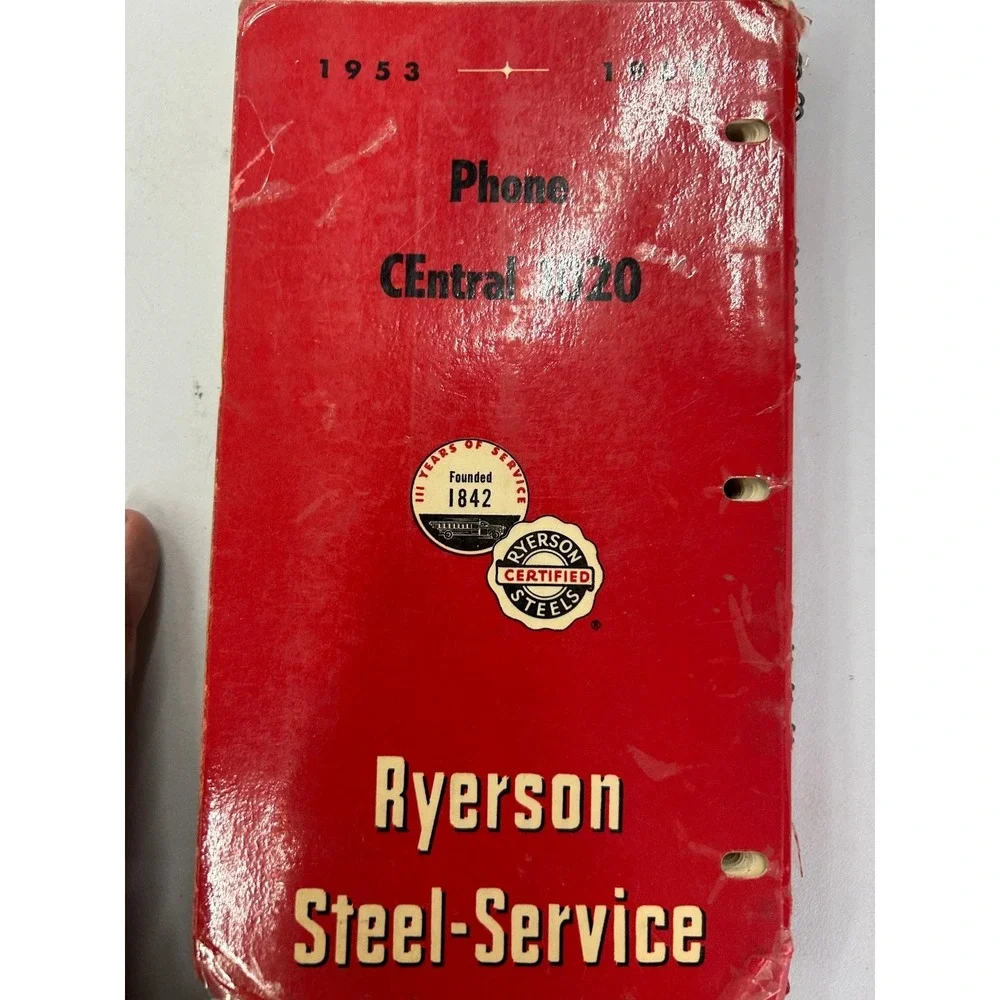Ryerson Steels‎ 1953-1954 Steel Stock List Joseph T Ryerson & Son Inc